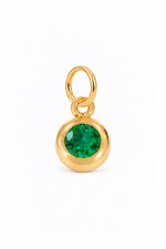 May birthstone charm pendant in 9ct Yellow Gold