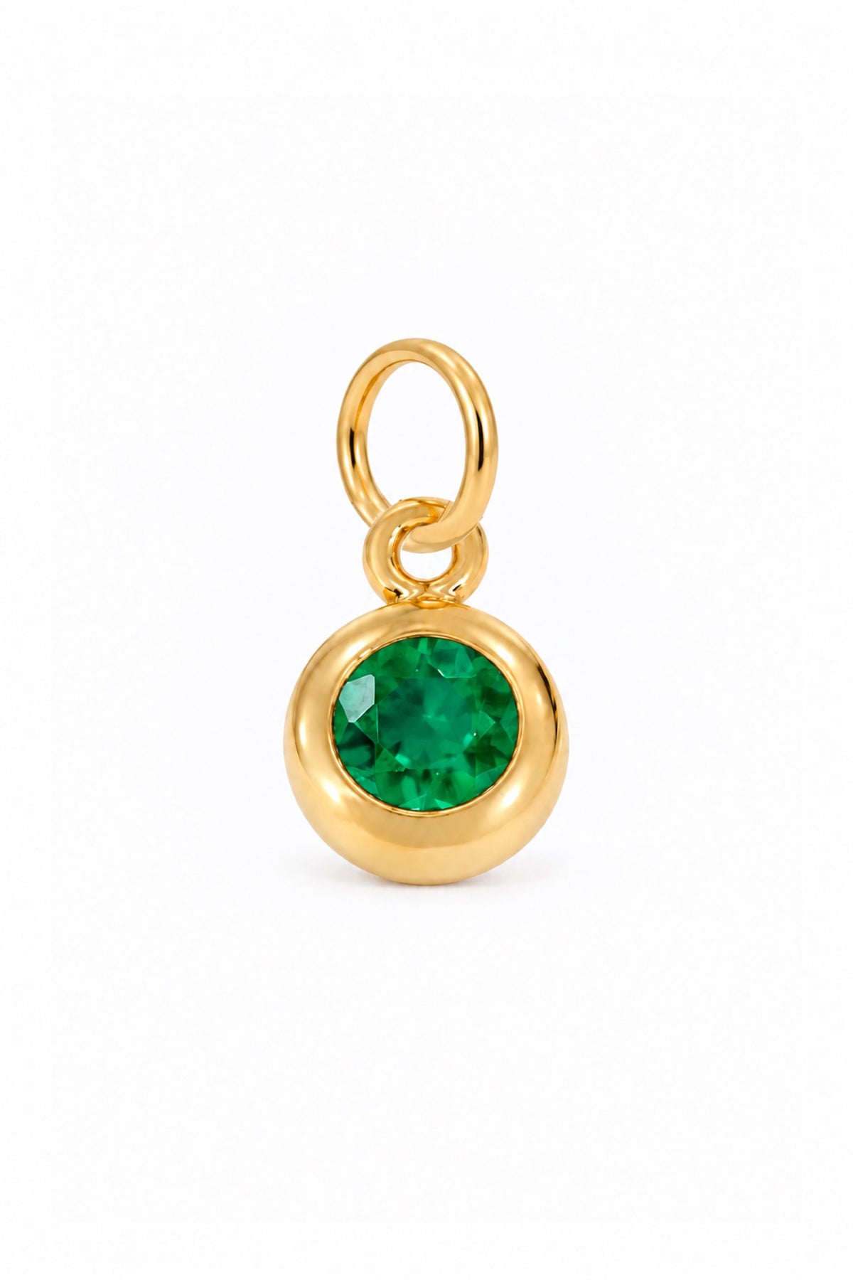 May birthstone charm pendant in 9ct Yellow Gold