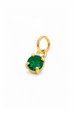 May four-claw birthstone charm pendant in 9ct Yellow Gold