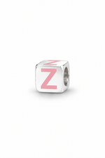 My Little Angel Babylinks Pink Letter Z sterling silver bead charm