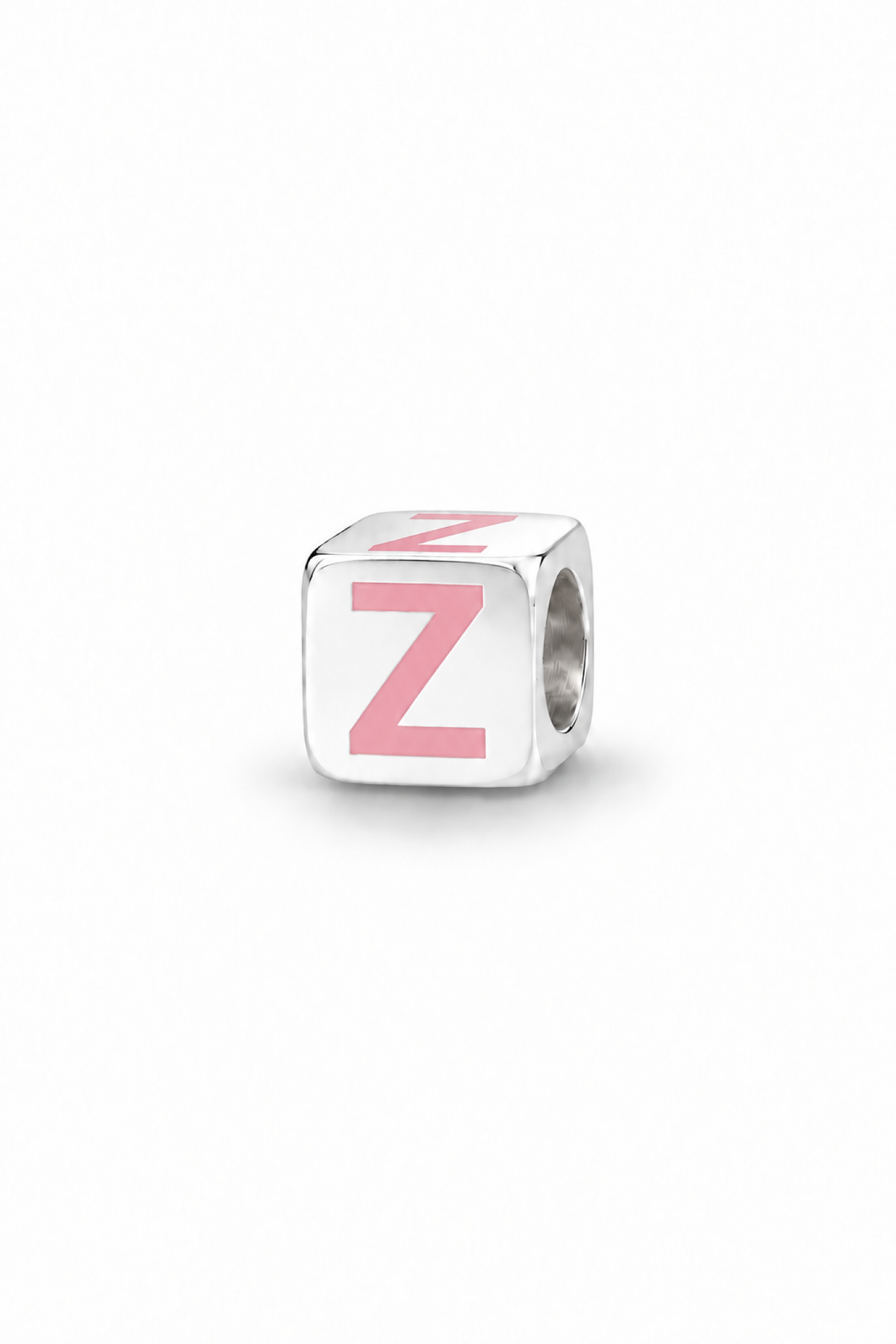 My Little Angel Babylinks Pink Letter Z sterling silver bead charm