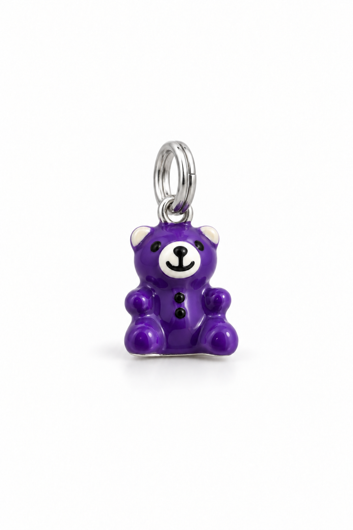 My Little Angel Babylinks purple teddy bear bead charm
