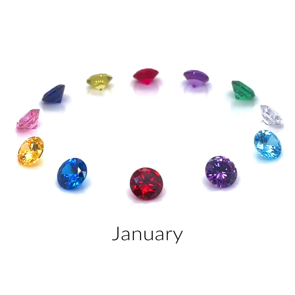 Sterling Silver Birthstone Heart Signet Ring