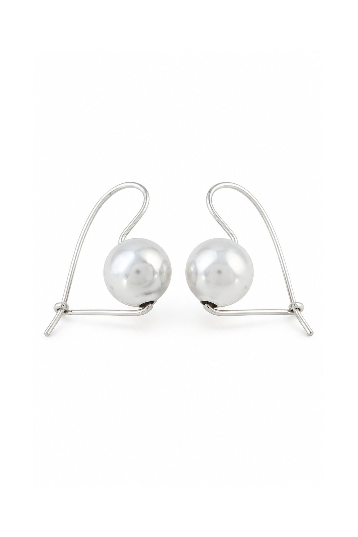 Sterling Silver 8mm Euroball Earrings