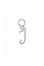 sterling silver small alphabet letter I charm