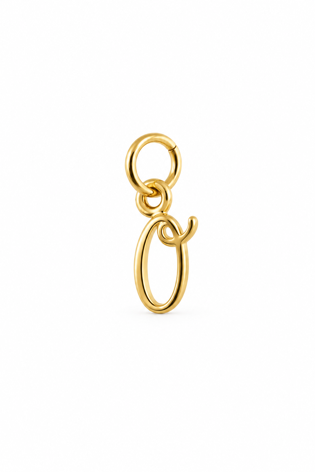 Small alphabet initial O charm in 9ct Yellow Gold