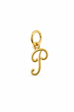 Small alphabet initial P charm in 9ct Yellow Gold