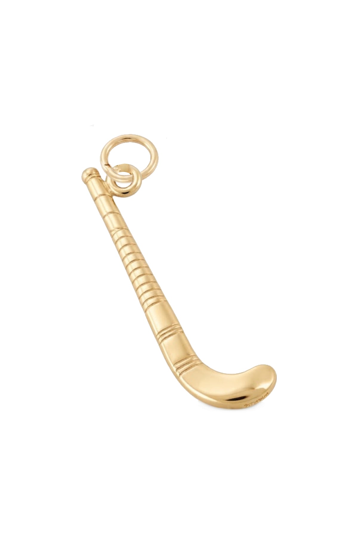 Unisex Hockey Stick Pendant Charm in 9ct Gold