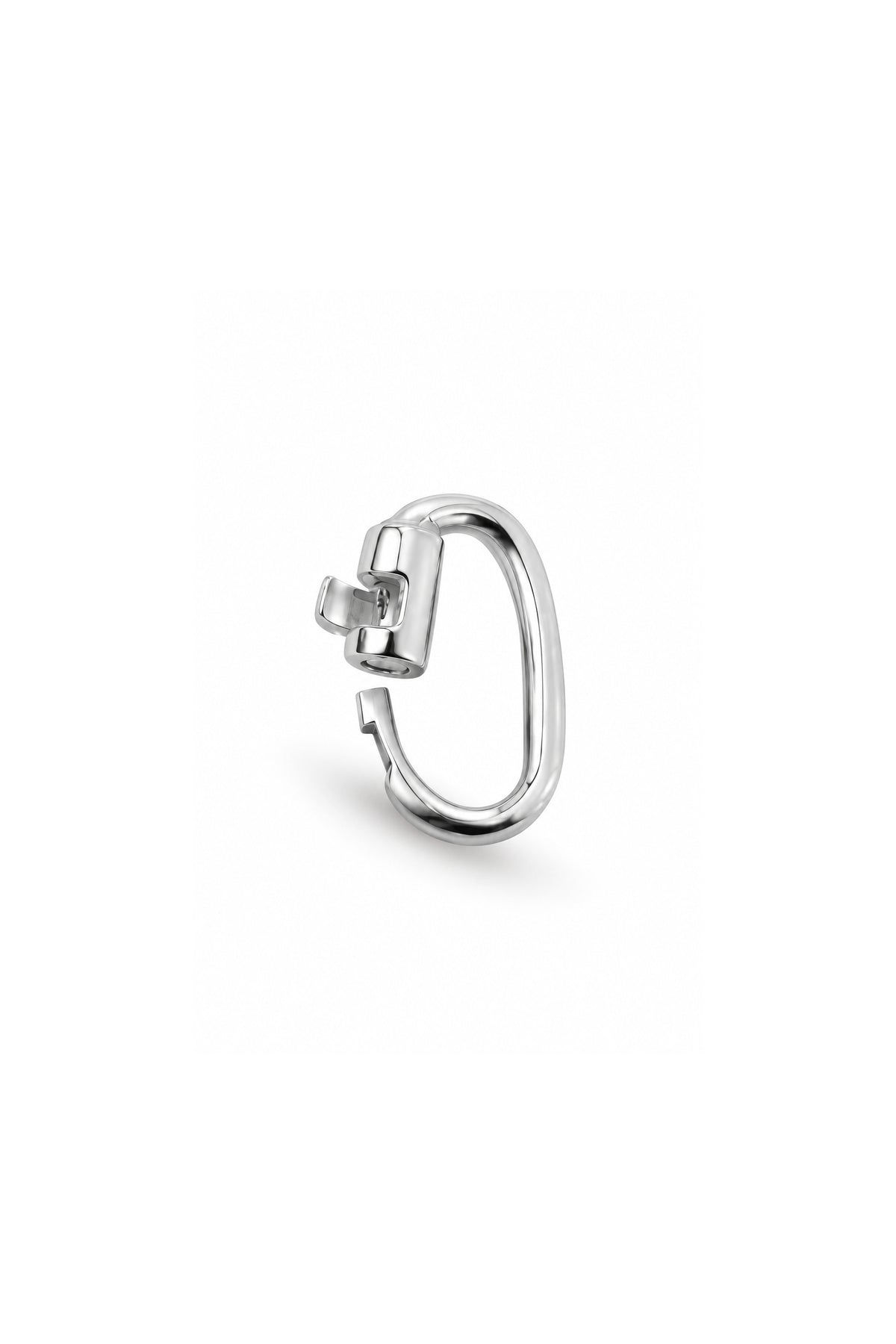 Link Lock Jump Ring Safe Charm Attaching in Sterling Silver