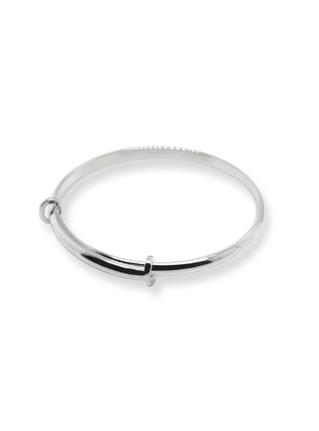Sterling Silver Baby Child 40mm-48mm Expandable Bangle
